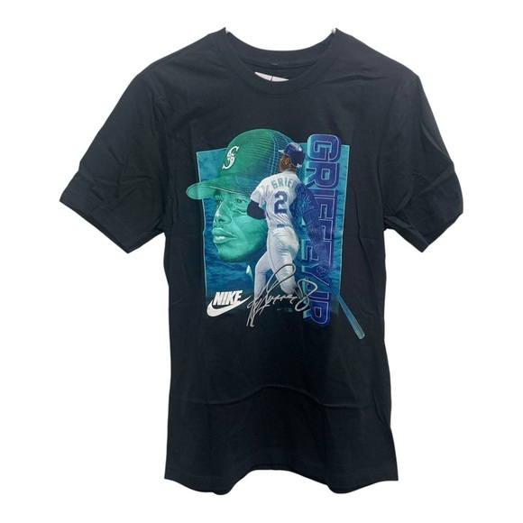 Nike Ken Griffey Jr Graphic Seattle Mariners Men’sSmall-Black -Seattle Legends - Picture 1 of 5
